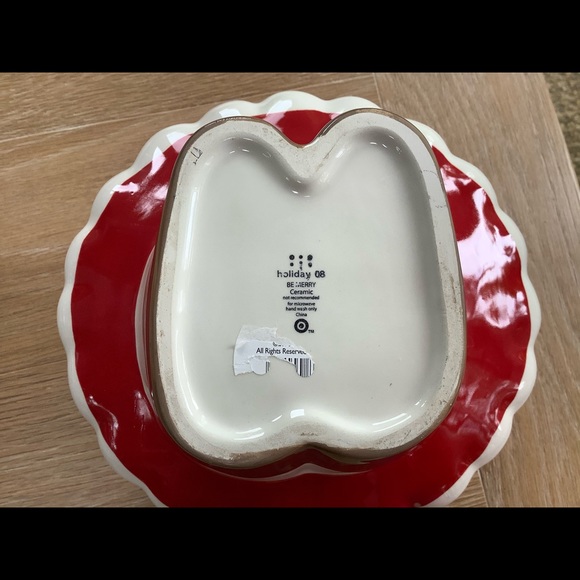 Vintage Ceramic Santa Cookie Jar Be Merry 2008 - Picture 7 of 7